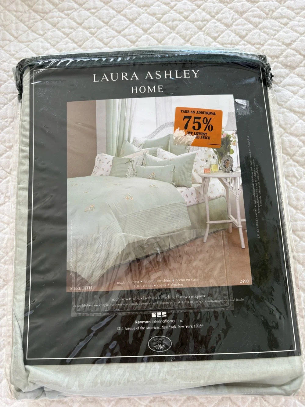 Laura Ashley solid seafoam